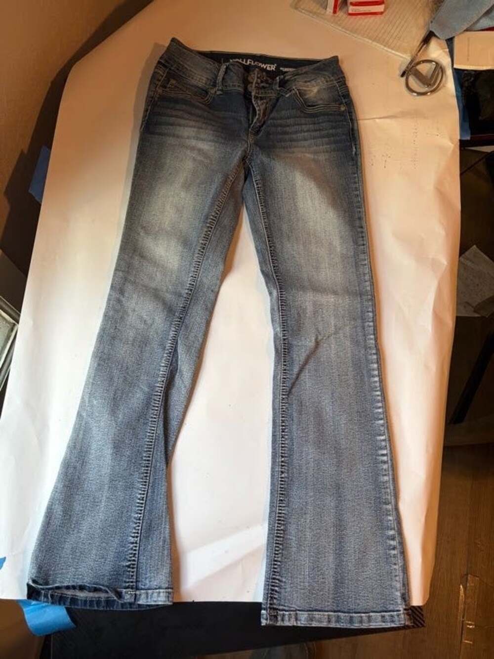 Wallflower Women's Bootcut Jeans "The Luscious Curvy Fit" — Size 7, Dark Wash